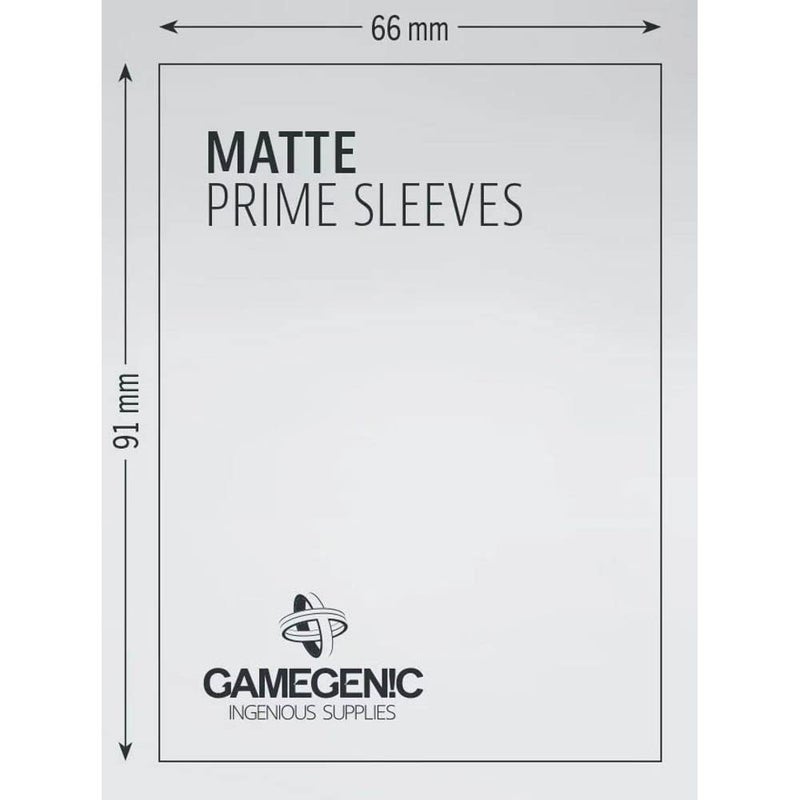 Gamegenic 100 Pack 66 x 91 mm Red Standard Size Matte Prime Sleeves (GG1027) - Image 3
